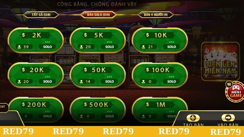 Hướng dẫn chơi đánh bài tiến lên tại Red79