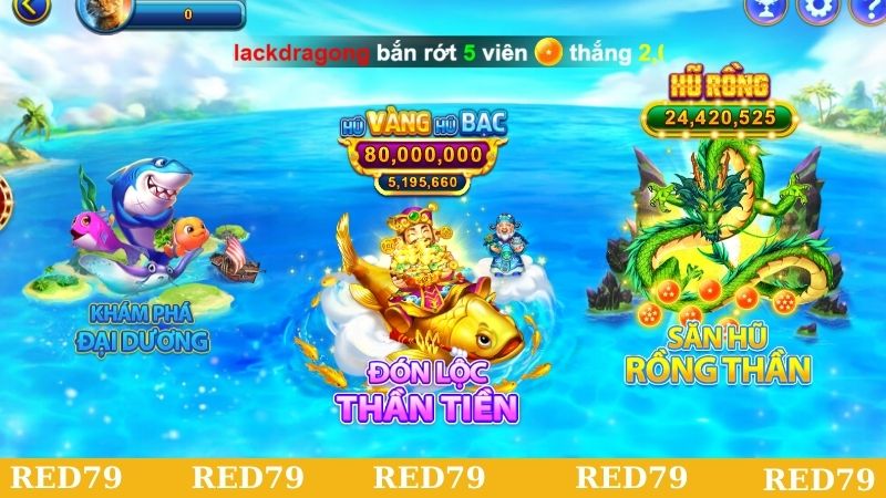 Hướng dẫn thao tác tham gia săn cá đổi thưởng tại Red79